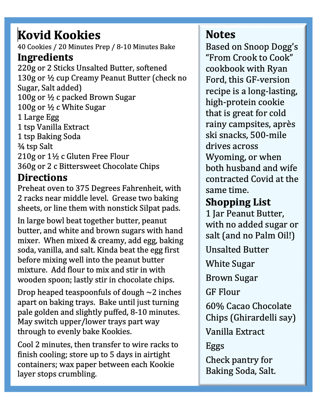 Kovid Kookies: An Essential Roadtrip Food